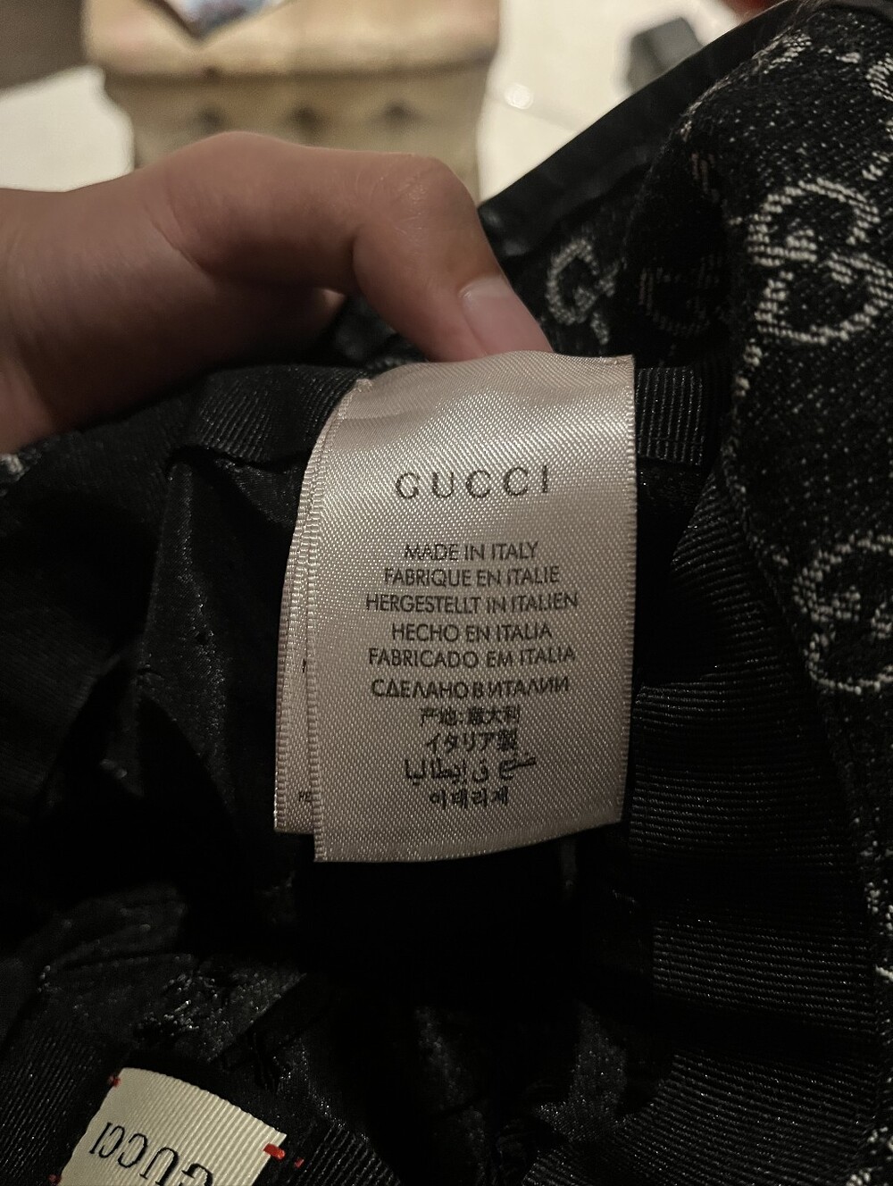 Gucci Denim Bucket Hat Black - Picture 3 of 3